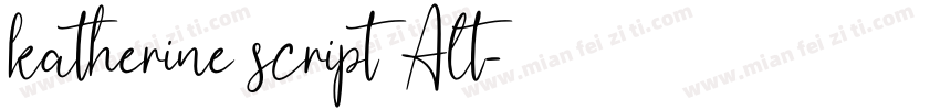 katherine script Alt字体转换
